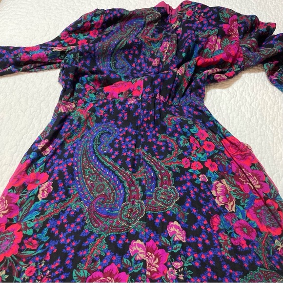 Vintage Plaza South Floral Paisley Dress | Size 2 | Golden Girls | 80s Ladies - Picture 9 of 10